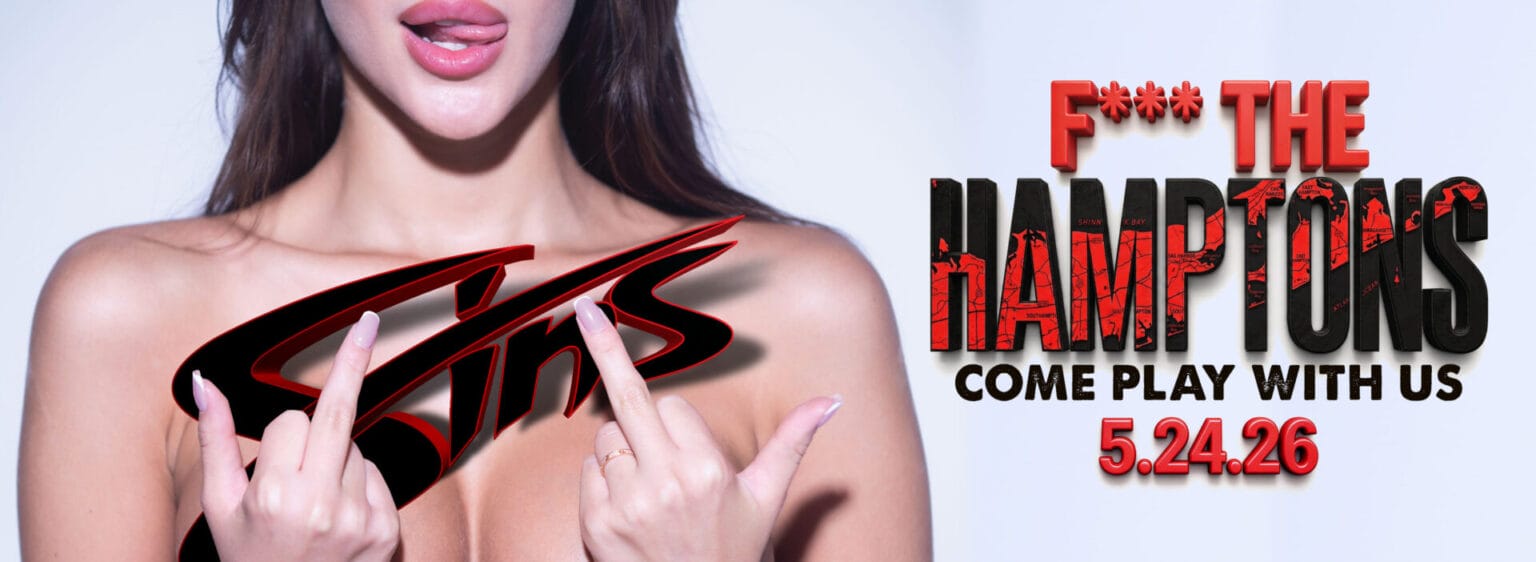 Sins Hamptons party poster for Sapphire 39.